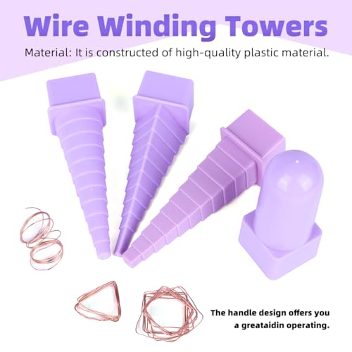 Wire Wrapping Mandrel Jewelry Shape Mandrel Kit Jewelry Making Bending Shaping Forming Tools Mandrel for Wire Round Triangle Square