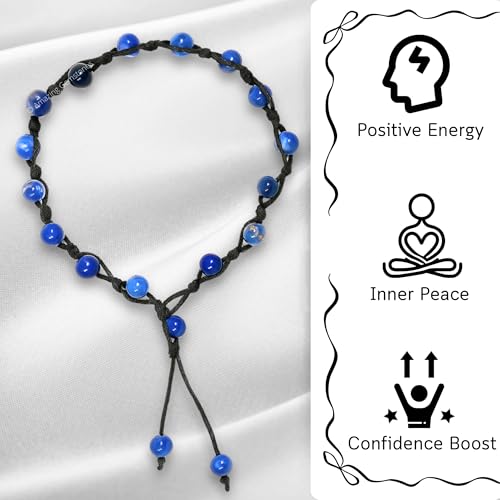 Amazing Gemstone Crystal Anklet Ankle Bracelets for Women - Waterproof Beaded Healing Crystal Anklets, Plus Size Chakra Gemstone Bead Anklet - color: Sodalite, style: Hand Knotted