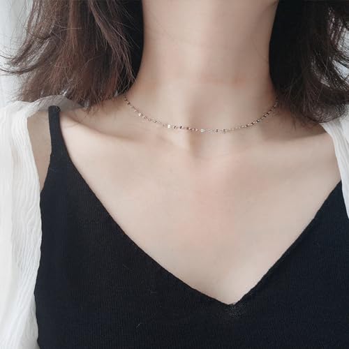 Kyutong Silver Necklace Chain for Jewelry Making Stainless Steel Cable Link Chain Bulk Thin Jewelry Making Supplies Chains with Lobster Clasps Jump Ring for Craft DIY Necklace Ankle Making - color: Silver Lip