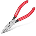 ARROW 6" High Leverage Needle Nose Pliers with Side Cutters, Long Nose Pliers for Gripping, Wire Bending, Cutting - size: 6 INCH
