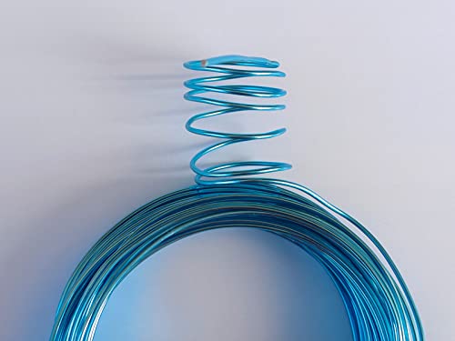 15 Gauge Anodized Aluminum Wire 49 Feet for Jewelry Making Craft DIY（1.5mm,Sky Blue,41502） - color: Sky Blue, size: 15 Gauge