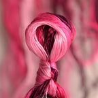 100% Nature Mulberry Handmade Embroidery Silk Thread Woven Jewelry Accessory Artificial Flowers Cross Stitch Floss DIY Sewing Kits 10 Gradient Colors 110m Each (25) - color: 25