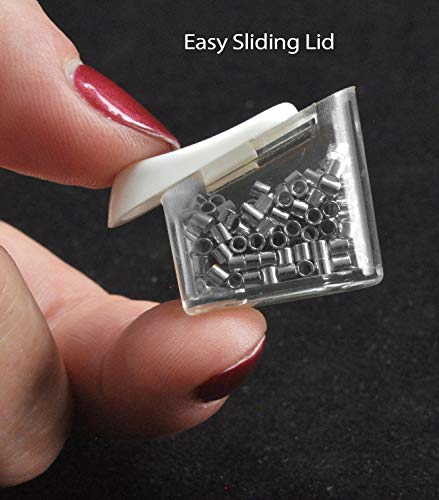 Bead Buddy Jewelry Making Kit Bundle, 1 Step Crimper Tool with 50 Tubes, 150 Gold & 150 Silver 2mm Crimp Tubes, 25ft Satin Silver Beading Wire, DIY Bracelet & Necklace Supplies