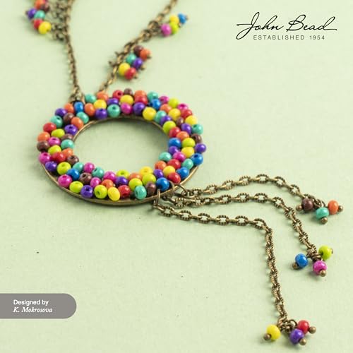 John Bead Czech Glass Seed Beads 11/0 Terra Intensive Purple, 25 Grams of DIY Jewelry Making Beads Preciosa (Jablonex) - color: Purple