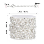 33 Feet Silver Satellite Cable Chains Roll, 2MM Silver Plated Brass Ball Beaded Cable Link Chains Spool Bulk for Jewelry Making DIY Craft - color: 4.0mm beads silver satellite cable chain