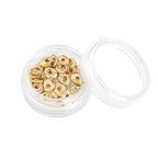 BEADIA 14K Gold Plated Irregular Spacer Beads 5x6mm 30pcs for Jewelry Making Findings Non Tarnish - color: 14K Gold, size: 5x6mm Irregular