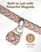 Feraco Copper Bracelet for Men 3X Strength,Magnetic Therapy Bracelet Copper Jewelry with Powerful 3800 Gauss Magnets - style: Arrowforge Pattern
