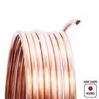 Solid Bare Copper Wire Round, Bright, Dead Soft, 100 Feet Spool 24 Gauge (Choose 25 to 100 Ft, 10 to 30 Ga.) - size: 24 Gauge - 100 Feet Spool