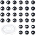 4mm 200pcs Natural Stone Round Beads Black Hematite Genuine Stone Beading Loose Gemstone DIY Charm Smooth Beads for Bracelets Necklaces Earrings Hole Size 1mm (Black Hematite 4mm) - color: Black Hematite, size: 4mm