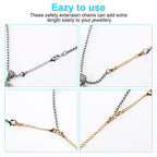 UUBAAR 12 PCS Necklace Extenders - Stainless Steel Necklace Extension Chain for Jewelry, Bracelets & Anklets (6 Gold & 6 Silver, 1"-6" Lengths) - color: Gold & Sliver