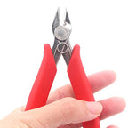 Flush Cutters Pliers 5 Inch Precision Side Cutter Small Wire Cutting Pliers Sprue Cutter for Plastic Model jewelry Making, 4 Pack