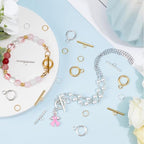 1 Box 60 Sets Toggle Jewelry Clasp Sets Toggle Connector Clasp Alloy Metal Gold and Silver Large Bars and Ring Fastern Hook OT Clasp with Rings Set for Jewelry Making Supplies Accessories - style: Style 3