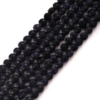 6mm Faceted Natural Bluesand Stone Beads Coin Disc Gemstone Spacer Beads for Jewelry Making DIY Bracelet Necklace - color: Bluesand