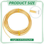 BENECREAT 10 Gauge Solid Brass Wire - 16.4FT Soft Round Wire for Jewelry Making, Gem Wrapping, DIY Crafts - color: Gold, size: 10 Gauge