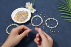 XIANNVXI 500Pcs Square Spacer Beads for Jewelry Making - Smooth Loose Beads for DIY Bracelets & Necklaces (Gold, Silver, Rose Gold) - color: Square spaced beads 3 colors