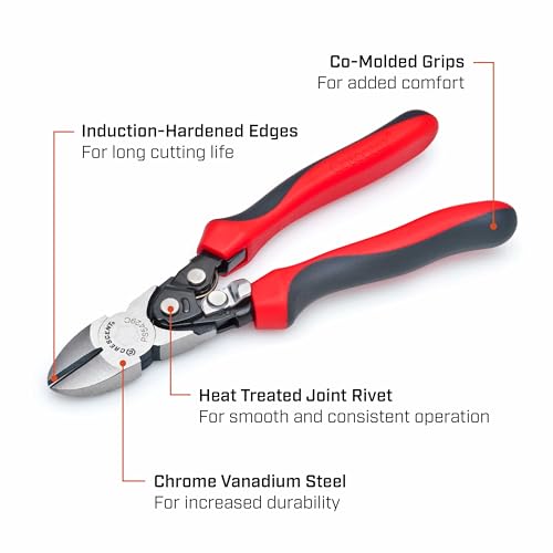 Crescent 8" Pro Series Diagonal Compound Action Dual Material Cutting Pliers - PS5429C - style: Diagonal