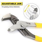 TOPLINE 4-piece Tongue and Groove Joint Pliers Set with Dipped Handles, Groove Joint Pliers Set Included 12-Inch, 10-Inch, 8-Inch and 6-Inch, Ideal for Basic Home Repair and General Applications - style: Dipped Handle