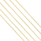 60 Feet Metal Iron Jewelry Chains 2 mm Bulk Gold and Silver Necklace Link Chains for Jewelry Making (Gold) - color: Gold