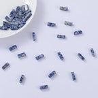 Natural Blue Sodalite Rectangle Tube Beads 4x13mm 38cm/str Loose Semi Gemstone Stone Beads for Making Bracelets Necklace Earrings - color: Blue Sodalite, size: 4x13mm Rectangle