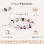 NLIEO Natural Gemstone Stretch Beaded Rings for Women Stackable Dainty Elastic Crystal Rings Jewelry - style: Indian Agate