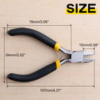 SPEEDWOX Diagonal Pliers Side Cutter Pliers 4 Inches Mini Fine Wire Cutting Plier Nippers Flush Cutter with Spring Micro Wire Cutters for Jewelry Making Crafts Beading Work - size: Diagonal Pliers