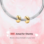 Clip Stopper Spacer Charms for Bracelets Necklaces, Compatible with Pandora,Jewery Mking DIY - style: Lip Clip 14k Gold Plated