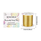 BENECREAT 18 Gauge 32 Yards Gold Jewelry Wire - Tarnish Resistant Beading & Wrapping Wire for DIY Craft Making - color: Gold, size: 18 Gauge