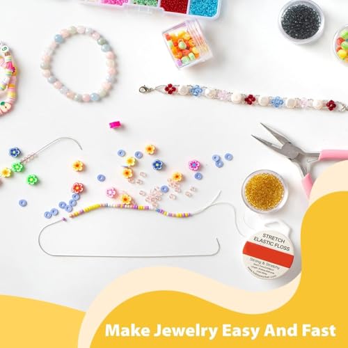Fashionable Beading Needle Set of 4 Sturdy Jewelry Making Tools Accessory Portable for Craft Supplies Men and Women