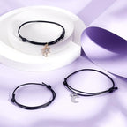 UNICRAFTALE 80Pcs Black Bracelet Makings Waxed Polyester Cord Adjustable Bracelet Making Cord Bracelet Inner Diameter 40~70mm for Women Men Jewelry Making Supplies