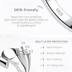 Rose Gold Necklace Extender Rose Gold, 925 Sterling Silver Necklace Extender Chain Bracelet Anklet Jewelry Extension for Necklaces, 3 Piece Set (2, 4, 6 Inches) - color: RoseGold, size: 2 4 6 inch