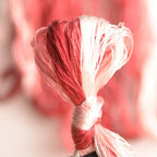 100% Nature Mulberry Handmade Embroidery Silk Thread Woven Jewelry Accessory Artificial Flowers Cross Stitch Floss DIY Sewing Kits 8 Gradient Colors 22m Each (35) - color: 35