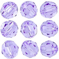 100pcs Adabele Austrian 4mm (0.16 Inch) Small Faceted Loose Round Crystal Beads Light Violet Compatible with 5000 Swarovski Crystals Preciosa SS2R-404 - color: Light Violet, size: 4mm Small (100pcs)