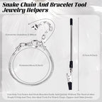 16 Pcs Snake Chain Charm Bracelet Adjustable Bangle Bracelets with Heart Lobster Clasp Extender Adjustable DIY Bracelet Chain for Women DIY Jewelry Making Supplies 7.87"(Silver) - color: silver