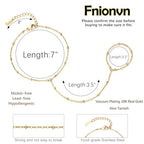 Gold Bracelets for Women Hand Chain Bracelet Stack Stainless Steel Non Tarnish Beach Jewelry Dainty Womens Bracelets Summer Essentials Trendy Handchain Link Bracelets for Women - color: Gold Bead Chain