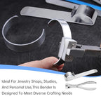 1 Set Metal Bracelet Making Kit, Metal Ring Jewelry Wire Bracelet Bending Tool, Bracelet Helper Jewelry Repair Kit Tools for Smooth Curves and Creative Designs