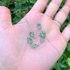 Adabele Grade A Birthstone Pendant Drop 11mm 14mm 16mm Sterling Silver Plated For Personalized Earrings Bracelet Necklace Anklet Pendant Keychain Craft Jewelry Making - color: August (peridot green), size: 11mm Long - 30pcs