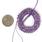 Natural Lilac Amethyst Gemstone 4mm Faceted Cube Square Loose Beads 16 Inch for DIY Jewelry Making Beads - color: Lilac Amethyst