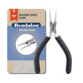 Beadalon Designer Series Round Nose Pliers, Dark Blue Vinyl-Free Grips, Stainless Steel, Box Joint, Double Leaf Springs, 4.75 in - color: Dark Blue, style: Round Nose