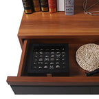 Pangkeep Ring Organizer Display Case,Black Jewelry Storage Tray Boxes for Multiple Rings,Glass Lid,Stackable. (42 Slots)