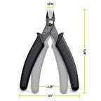 trueCABLE Precision Sharp Flush Cutter, 1 Pack, Wire Cutting Pliers for Ethernet Cable Preparation, Electronics, Jewelry & Crafts, Hardened Carbon Steel with Non-Slip Handle, Cut Wire Up To 16 AWG - style: 1 Pack