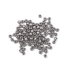 BEADIA Stainless Steel Spacer Beads 3x2.5mm Round Loose Charm Caps Beads for DIY Jewelry Making 100pcs with 1mm Hole - color: 3x2.5mm 1mm