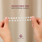 Crystal Vibe 8mm Beaded Bracelets For Women Men - Healing Crystal Bracelet - Adjustable Size - color: Opal