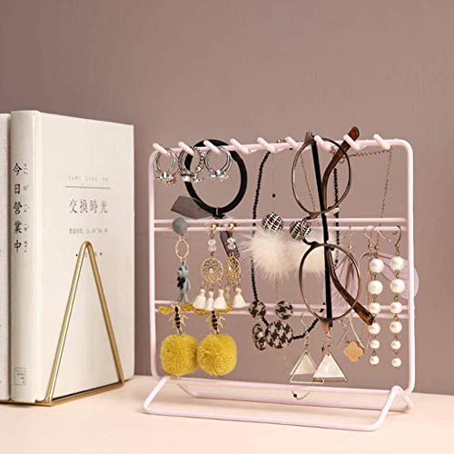 Jewelry Organizer, Jewelry Holder, Perfect Earrings, Necklaces and Bracelets Holder, Pink - color: Pink