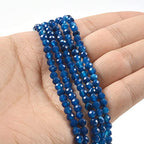 Blue Agate 4mm Faceted Round Beads Loose Beads 16 Inch for Jewelry Making Beads - color: Blue Agate