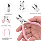 5 Pack Jewelry Pliers Tool Set, Includes Round, Chain, Needle, Bent & Zipper Pliers for Repair, Wire Wrapping & Crafts
