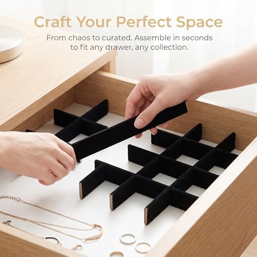 VOSAREA 1 Set Jewelry Tray Organizer Divider Jewelry Display Storage Tray Dividers for Organizing Boxes And Showcases