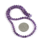 6mm Amethyst Faceted Gemstone Round Loose Beads Strand 15.5-16" DIY Jewelry Making - color: Amethyst