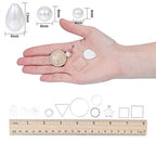 SUNNYCLUE 1 Box DIY 10 Pairs Geometric Hollow Earring Making Starter Kit Shell Ring Round Square Star Triangle Charm Connector Earring Stud Hooks Jewelry Making Supplies Craft Silver, Instruction - color: Diy 10 Pairs Earrings-style 2