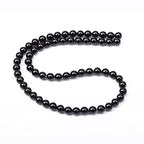 AD Beads Natural Gemstone Round Loose Beads 15" for Bracelet Necklace Earrings Jwelery Making Crafts DIY (4mm, Black Onyx) - color: Black Onyx, size: 4mm