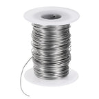 M METERXITY 18 Gauge Stainless Steel Craft Wire, 1.0mm 131 ft Bendable Floral Snare Wire for Jewelry Making/Sculpting/Armature Crafting/Floral Bonsai/DIY Crafts - size: 18 Gauge x 131 ft